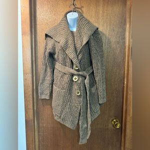 Warmth = THIS Free People cardigan in XS, however oversized!